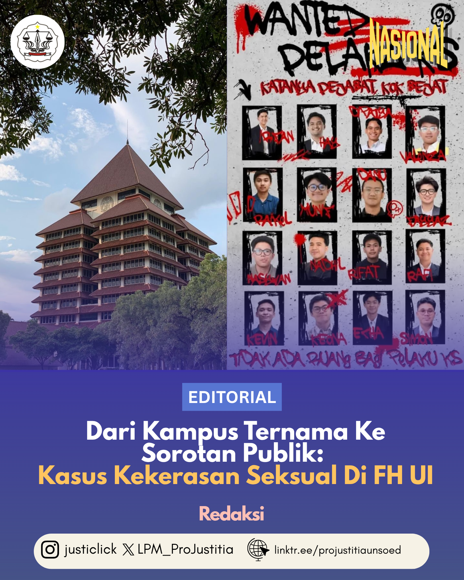 Dari Kampus Ternama ke Sorotan Publik: Kasus Kekerasan Seksual di Fakultas Hukum Universitas Indonesia