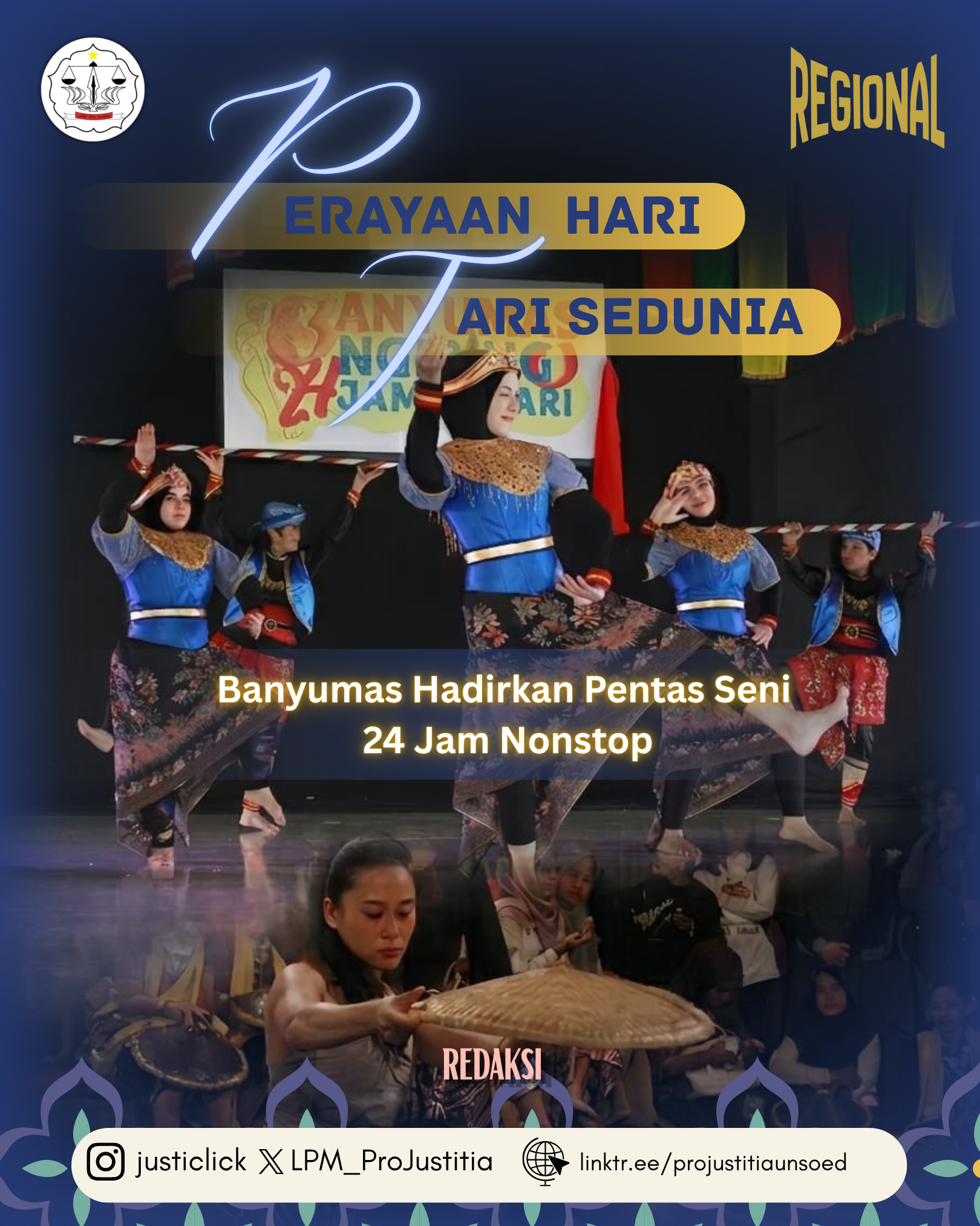 Perayaan Hari Tari Dunia, Banyumas Hadirkan Pentas Seni 24 Jam Nonstop