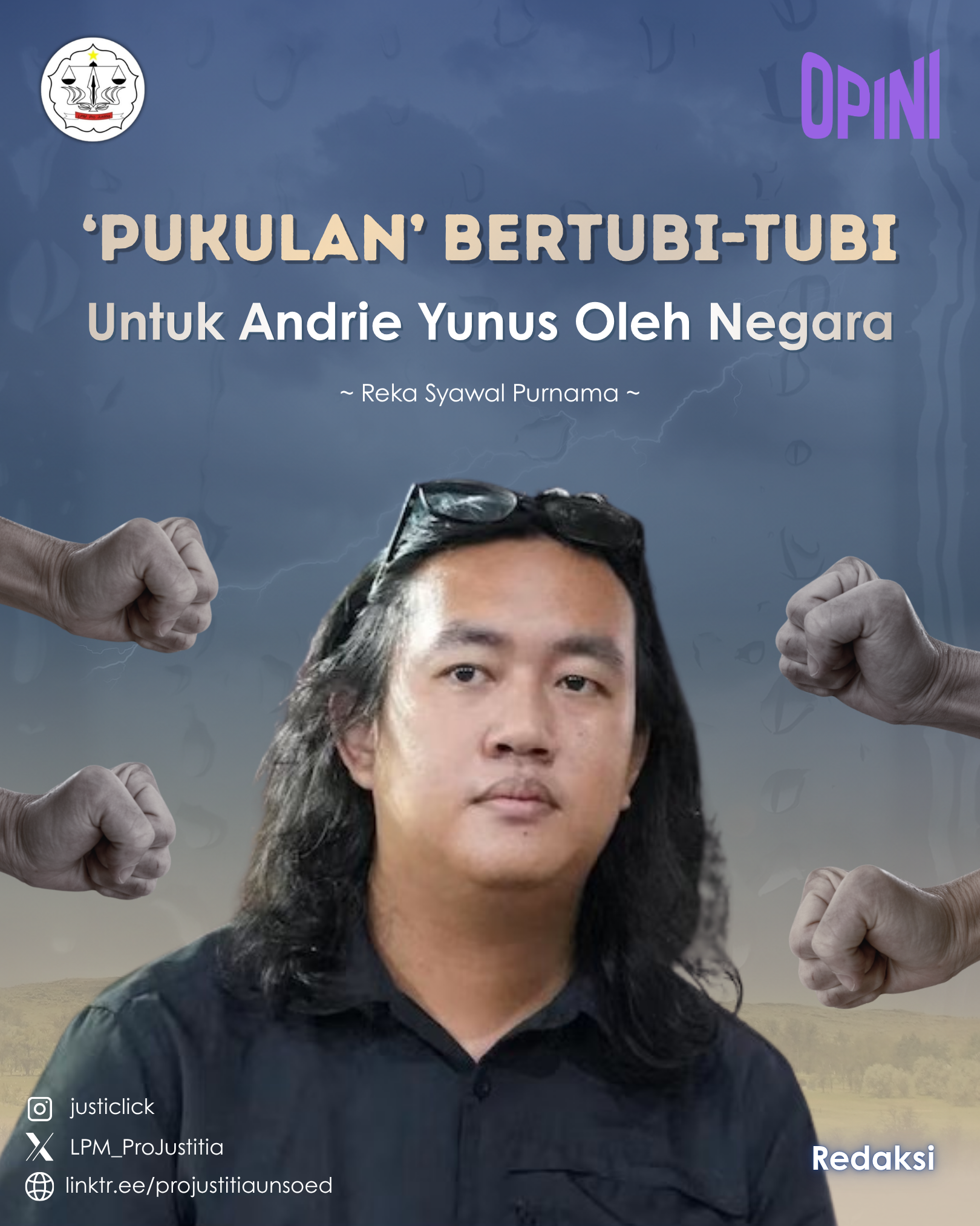 ‘Pukulan’ Bertubi-Tubi Untuk Andrie Yunus Oleh Negara