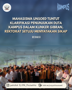 Mahasiswa Unsoed Tuntut Klarifikasi Penunjukan Duta Kampus Dalam Kunker Gibran, Rektorat Setuju Menyatakan Sikap