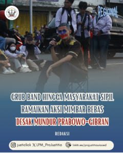 Grub Band Hingga Masyarakat Sipil Ramaikan Aksi Mimbar Bebas Desak Mundur Prabowo-Gibran