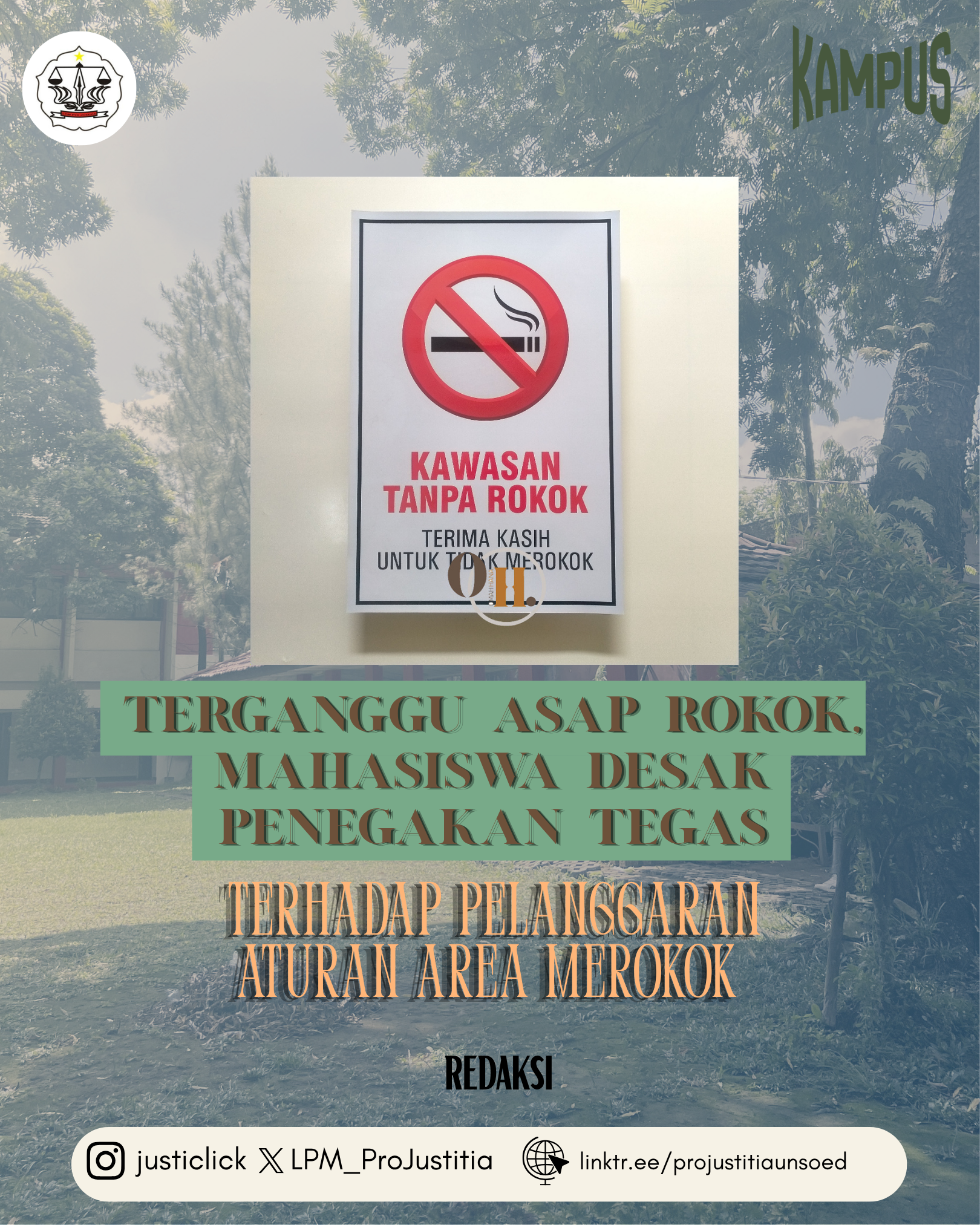 Terganggu Asap Rokok, Mahasiswa Desak Penegakan Tegas terhadap Pelanggaran Aturan Area Merokok