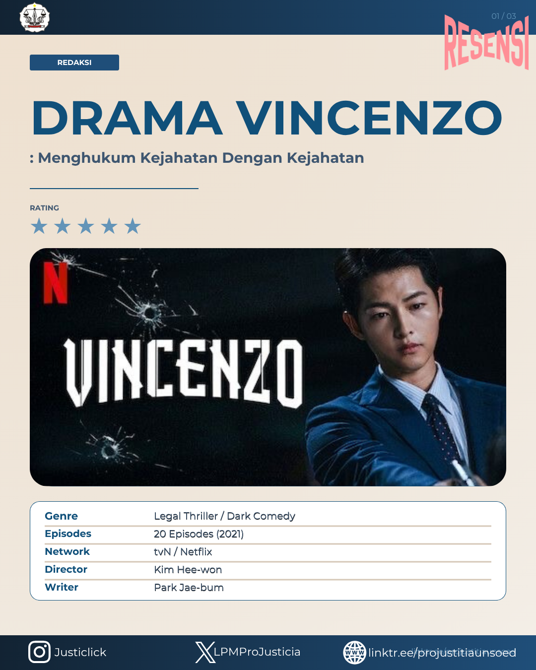 Resensi Drama Vincenzo: Menghukum Kejahatan Dengan Kejahatan